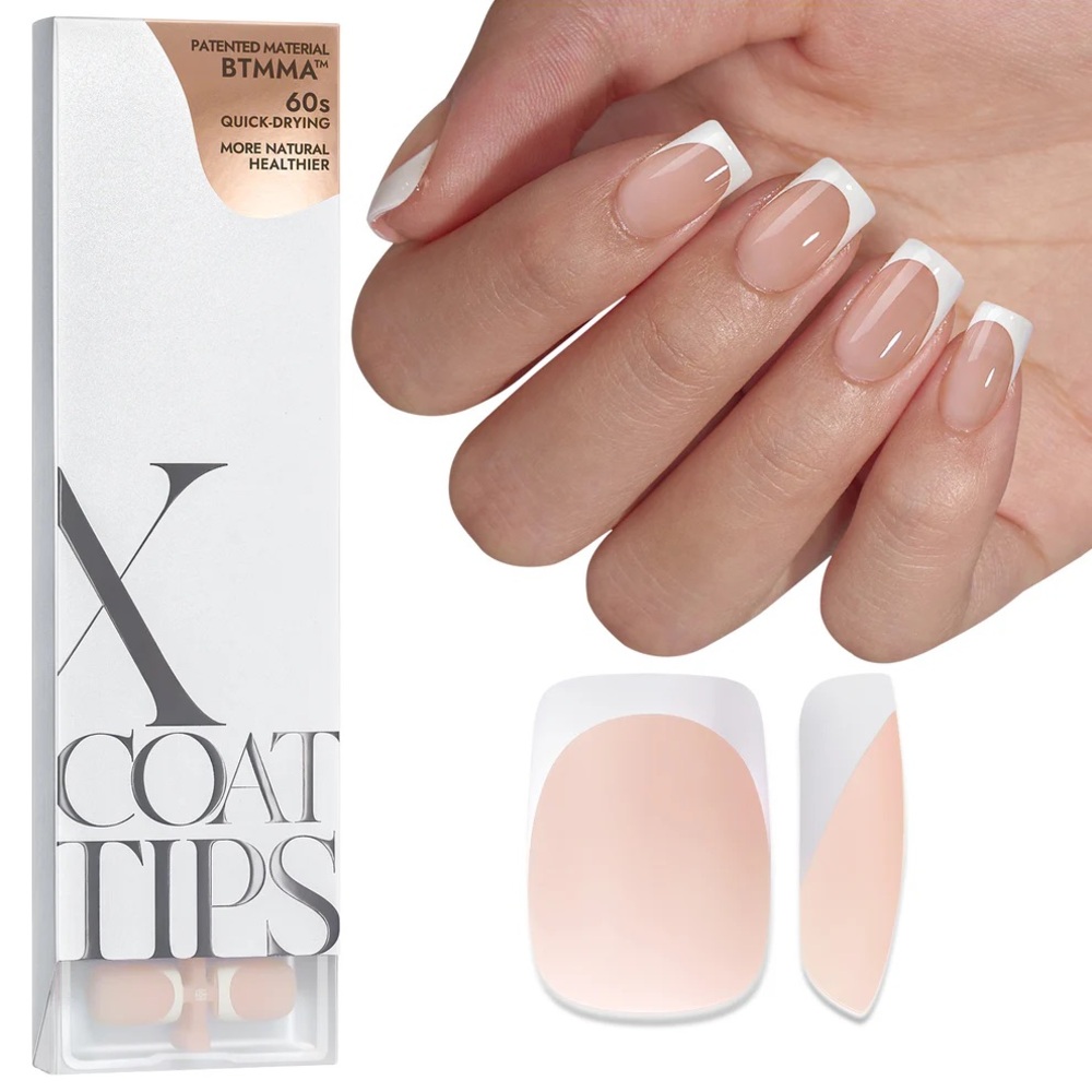 BTArtBoxNail - XCOATTIPS French - Short Square - Color: Nude